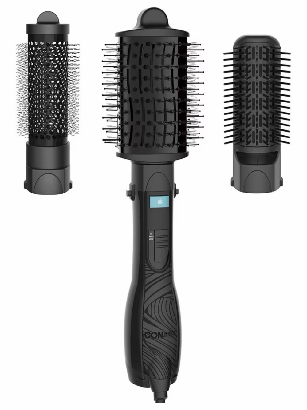 New Conair Curl Collective 3 in 1 Blowout Kit 3 Interchangeable Brush Attachment - Picture 5 of 11